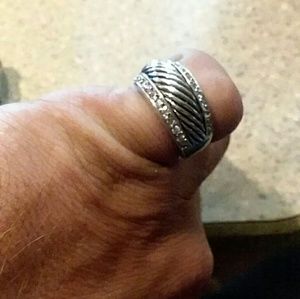 8.3 gram palladium and diamond ring